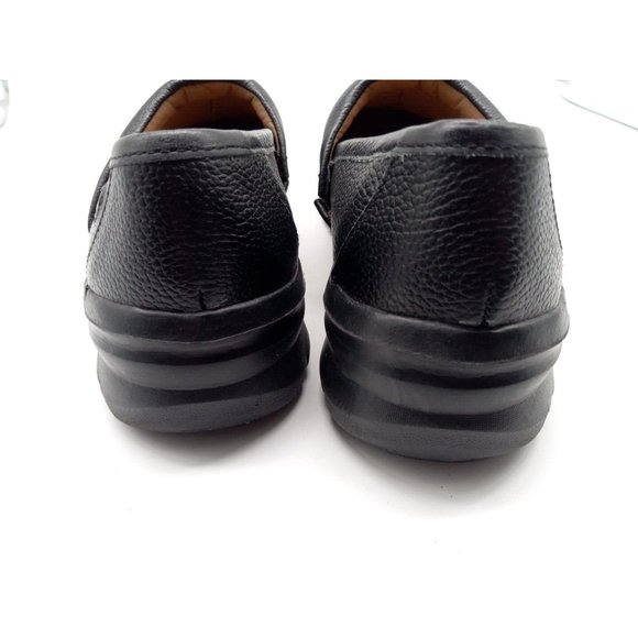 NURSE MATES Women's Libby Slip Resistant Black 10M Pillow Top Leather Slip-on - Picture 6 of 9